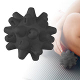 Maxbell Spiky Massage Ball for Feet Portable Spiked Massage for Legs Hands Black