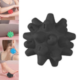 Maxbell Spiky Massage Ball for Feet Portable Spiked Massage for Legs Hands Black