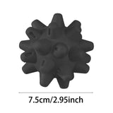 Maxbell Spiky Massage Ball for Feet Portable Spiked Massage for Legs Hands Black