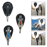 Maxbell Cable Pulley Wheel Single Swivel Block for Sailing Vessels Fitness Equipment Black