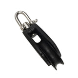 Maxbell Cable Pulley Wheel Single Swivel Block for Sailing Vessels Fitness Equipment Black