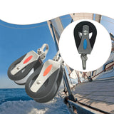 Maxbell Cable Pulley Wheel Single Swivel Block for Sailing Vessels Fitness Equipment Blue