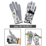 Maxbell Women Golf Gloves Breathable PU Mesh Anti Slip Grip Multipurpose Dog Printed Size S 18