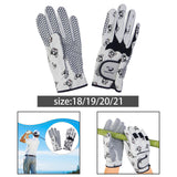 Maxbell Women Golf Gloves Breathable PU Mesh Anti Slip Grip Multipurpose Dog Printed Size S 18