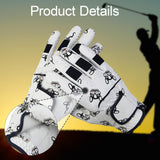 Maxbell Women Golf Gloves Breathable PU Mesh Anti Slip Grip Multipurpose Dog Printed Size S 18
