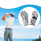 Maxbell Women Golf Gloves Breathable PU Mesh Anti Slip Grip Multipurpose Dog Printed Size XL 21