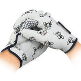 Maxbell Women Golf Gloves Breathable PU Mesh Anti Slip Grip Multipurpose Dog Printed Size XL 21