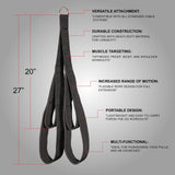 Maxbell Tricep Rope Cable Machine Attachment Home Gym Strength Training Workout Grip