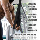 Maxbell Tricep Rope Cable Machine Attachment Home Gym Strength Training Workout Grip