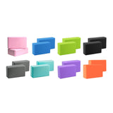 Maxbell 2x Yoga Blocks Anti Slip Yoga Prop Accessories for Indoor Sports Gym Fitness Pink