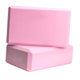 Maxbell 2x Yoga Blocks Anti Slip Yoga Prop Accessories for Indoor Sports Gym Fitness Pink