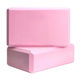 Maxbell 2x Yoga Blocks Anti Slip Yoga Prop Accessories for Indoor Sports Gym Fitness Pink