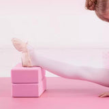 Maxbell 2x Yoga Blocks Anti Slip Yoga Prop Accessories for Indoor Sports Gym Fitness Pink