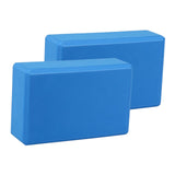 Maxbell 2x Yoga Blocks Anti Slip Yoga Prop Accessories for Indoor Sports Gym Fitness Navy Blue