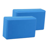 Maxbell 2x Yoga Blocks Anti Slip Yoga Prop Accessories for Indoor Sports Gym Fitness Navy Blue