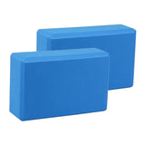 Maxbell 2x Yoga Blocks Anti Slip Yoga Prop Accessories for Indoor Sports Gym Fitness Navy Blue
