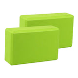 Maxbell 2x Yoga Blocks Anti Slip Yoga Prop Accessories for Indoor Sports Gym Fitness Green