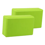 Maxbell 2x Yoga Blocks Anti Slip Yoga Prop Accessories for Indoor Sports Gym Fitness Green