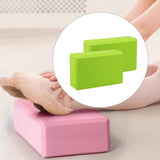 Maxbell 2x Yoga Blocks Anti Slip Yoga Prop Accessories for Indoor Sports Gym Fitness Green