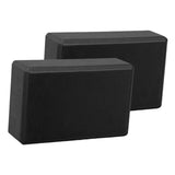 Maxbell 2x Yoga Blocks Anti Slip Yoga Prop Accessories for Indoor Sports Gym Fitness Black