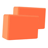 Maxbell 2x Yoga Blocks Anti Slip Yoga Prop Accessories for Indoor Sports Gym Fitness Orange