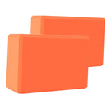 Maxbell 2x Yoga Blocks Anti Slip Yoga Prop Accessories for Indoor Sports Gym Fitness Orange