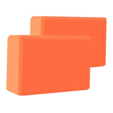 Maxbell 2x Yoga Blocks Anti Slip Yoga Prop Accessories for Indoor Sports Gym Fitness Orange