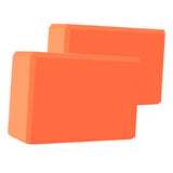 Maxbell 2x Yoga Blocks Anti Slip Yoga Prop Accessories for Indoor Sports Gym Fitness Orange