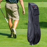 Maxbell Golf Bag Travel Rain Cover Nylon with Zipper Organizer Household Storage Bag Black