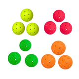 Maxbell 3Pcs Pickleball Balls 40 Holes for Outdoor Courts Sanctioned Tournament Play Yellow