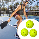 Maxbell 3Pcs Pickleball Balls 40 Holes for Outdoor Courts Sanctioned Tournament Play Yellow