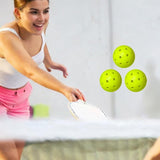 Maxbell 3Pcs Pickleball Balls 40 Holes for Outdoor Courts Sanctioned Tournament Play Yellow