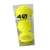 Maxbell 3Pcs Pickleball Balls 40 Holes for Outdoor Courts Sanctioned Tournament Play Yellow