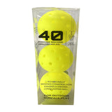 Maxbell 3Pcs Pickleball Balls 40 Holes for Outdoor Courts Sanctioned Tournament Play Yellow