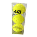 Maxbell 3Pcs Pickleball Balls 40 Holes for Outdoor Courts Sanctioned Tournament Play Yellow