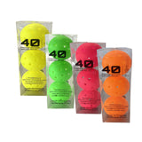 Maxbell 3Pcs Pickleball Balls 40 Holes for Outdoor Courts Sanctioned Tournament Play Yellow