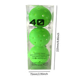 Maxbell 3Pcs Pickleball Balls 40 Holes for Outdoor Courts Sanctioned Tournament Play Green