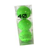 Maxbell 3Pcs Pickleball Balls 40 Holes for Outdoor Courts Sanctioned Tournament Play Green