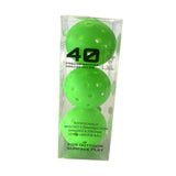 Maxbell 3Pcs Pickleball Balls 40 Holes for Outdoor Courts Sanctioned Tournament Play Green