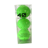 Maxbell 3Pcs Pickleball Balls 40 Holes for Outdoor Courts Sanctioned Tournament Play Green