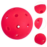 Maxbell 3Pcs Pickleball Balls 40 Holes for Outdoor Courts Sanctioned Tournament Play Rose Red