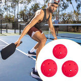 Maxbell 3Pcs Pickleball Balls 40 Holes for Outdoor Courts Sanctioned Tournament Play Rose Red