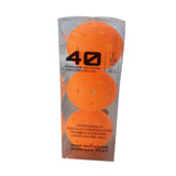 Maxbell 3Pcs Pickleball Balls 40 Holes for Outdoor Courts Sanctioned Tournament Play Orange