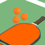 Maxbell 3Pcs Pickleball Balls 40 Holes for Outdoor Courts Sanctioned Tournament Play Orange