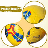 Maxbell Soccer Ball Size 4 Lightweight Soccer Training Equipment for Game Club Match Yellow