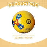 Maxbell Soccer Ball Size 4 Lightweight Soccer Training Equipment for Game Club Match Yellow