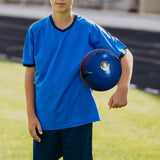 Maxbell Soccer Ball Size 4 Lightweight Soccer Training Equipment for Game Club Match Blue