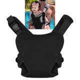 Maxbell Baby Carrier Soft Comfortable Lightweight Infant Chest Holder for Beach Pool Black