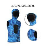 Maxbell 3mm Neoprene Wetsuit Hooded Vest Thermal for Snorkeling Water Sports Surfing M