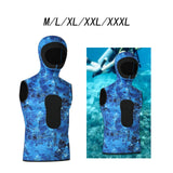 Maxbell 3mm Neoprene Wetsuit Hooded Vest Thermal for Snorkeling Water Sports Surfing M
